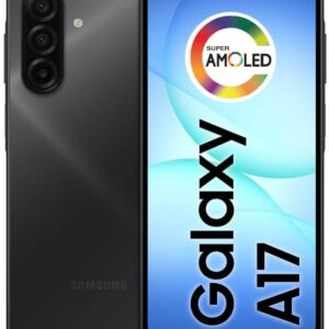 Celular Samsung Galaxy A17, 256GB, 8GB, 50MP Tela 6.7″, IP54 – Preto