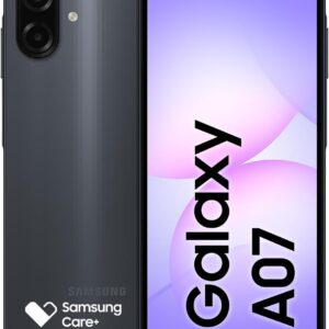 Celular Samsung Galaxy A07 128GB, 4GB, Câm. 50MP, Tela 6.7″- Preto