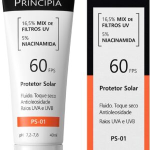 Protetor Solar Facial 16,5% Mix de Filtros UV + 5% Niacinamida FPS 60 PS-01 com 40ml