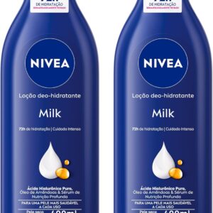 NIVEA Kit Loção Hidratante Milk Pele Seca a Extrasseca 400ml (2 unidades) NIVEA Kit Loção Hidratante Milk Pele Seca a Extrasseca 400ml (2 unidades)